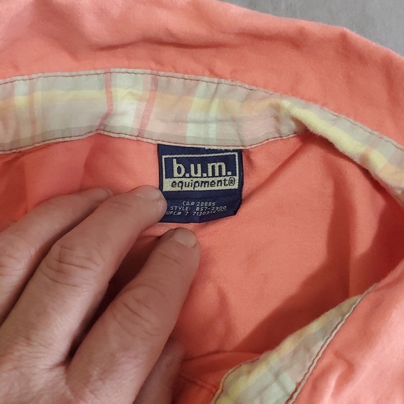 Bum Equipment Coral Button-Up Short Sleeve Shirt - Picture 5 of 5